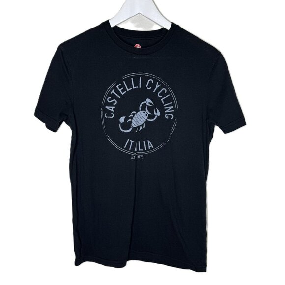 Castelli Cycling Women's Black Logo T-Shirt, Super Soft, Stretchy, Size Small - Picture 1 of 5